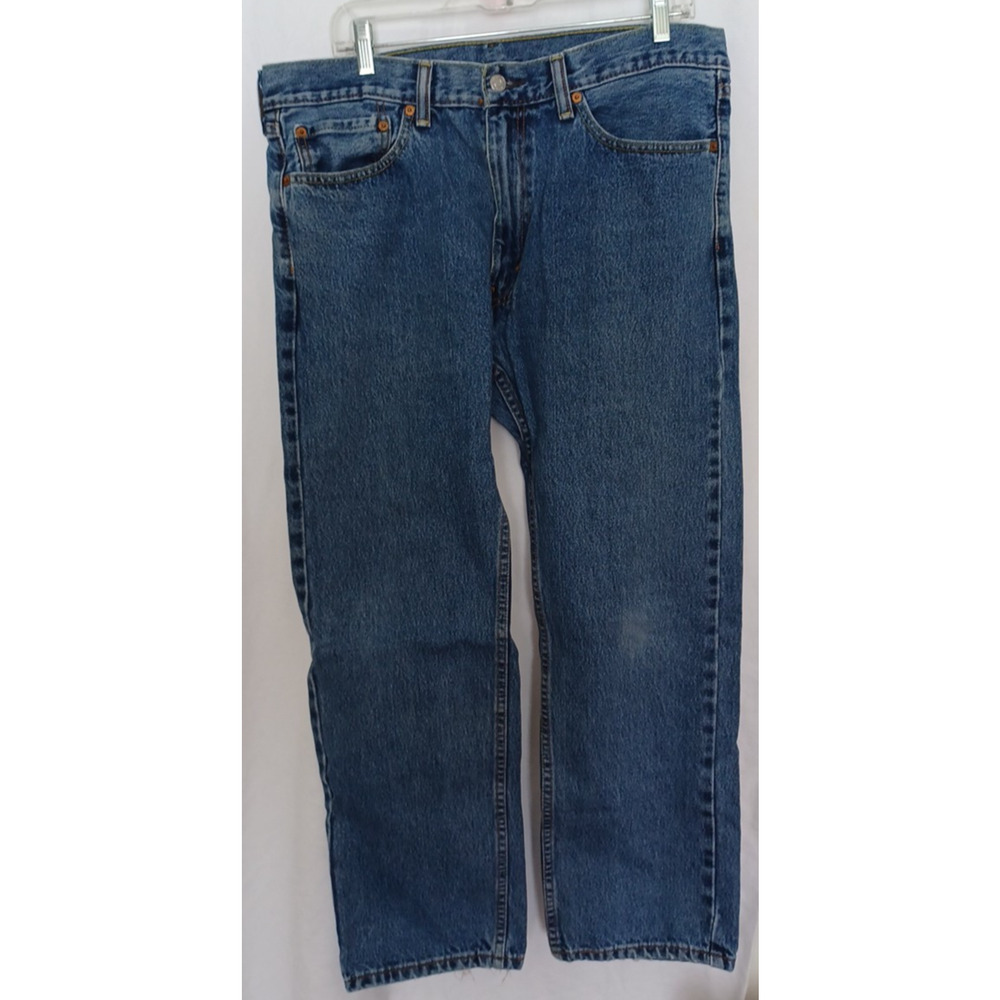 Levi 505's Men's Sz 36x30 Pockets Button/Zip Closure Reg. Fit Straight Leg 0253